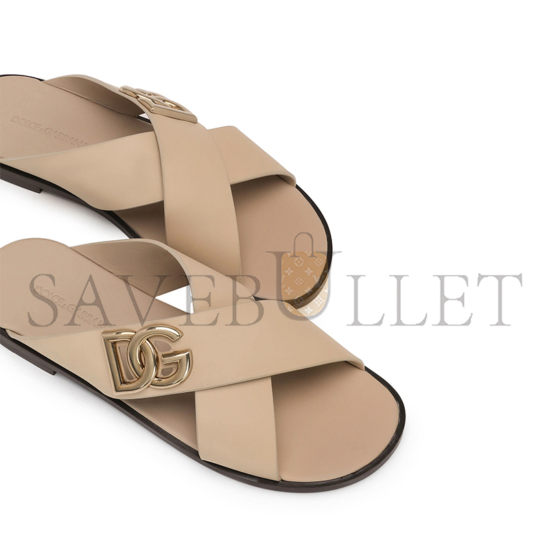 DOLCEGABBANA SANDALIA EN PIEL DE BECERRO A80440AO6028H005